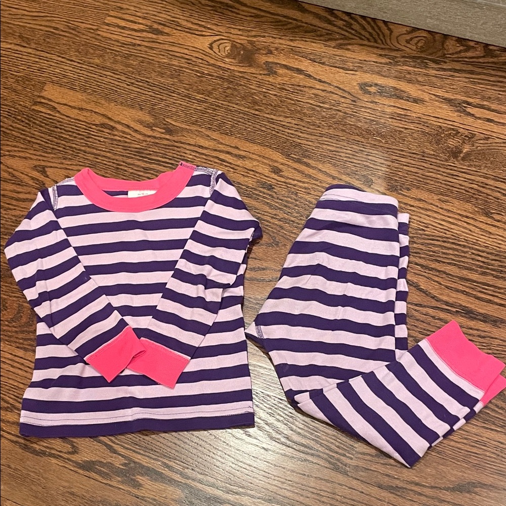 Striped Purple and Pink Kids Pajamas